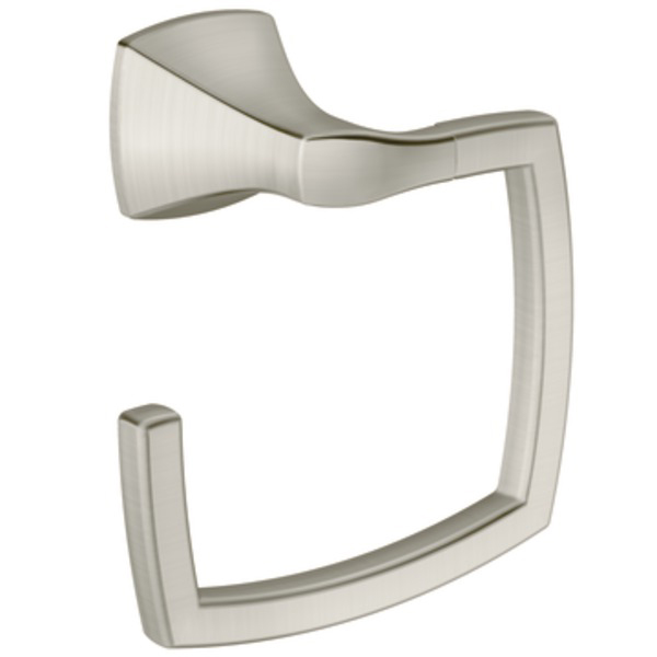 Moen YB5186BN Creative Specialties Voss Collection Towel Ring - Brushed Nickel